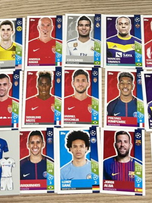 Πακέτο αυτοκόλλητα Champions League 2017/18 30 τεμάχια καινούργια