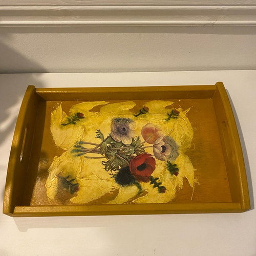 Hand-painted tray