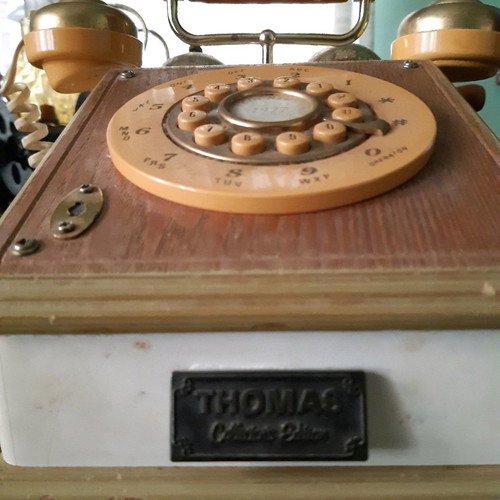 Vintage telephone used, retro 1927 type THOMAS Collector's Edition 1993