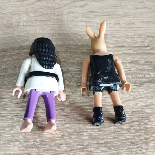 Playmobil figures like new with pirate woman and Shizune Naruto Shippuden