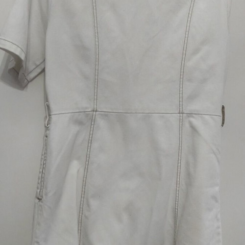 Denim dress white Stradivarius like new, large size
