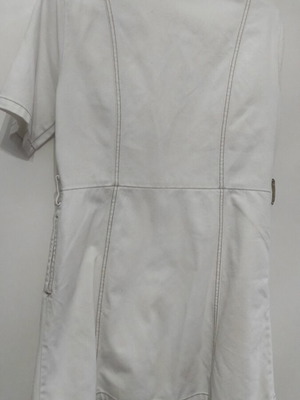 Denim dress white Stradivarius like new, large size