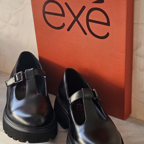 Exe Chunky Mary Jane loafers, size 41, black