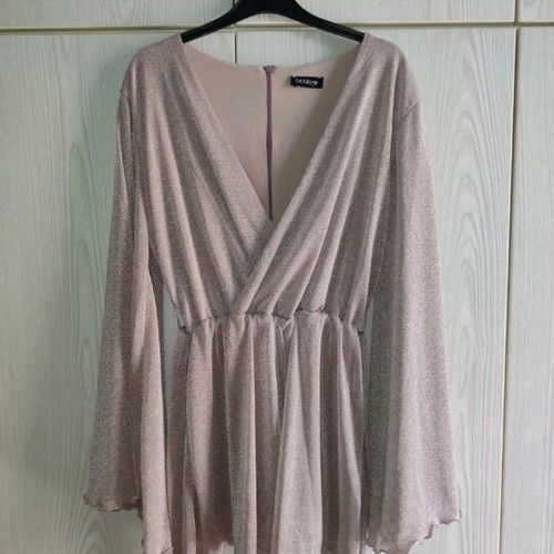 Bubblegun pink one-piece with shorts like new, size M