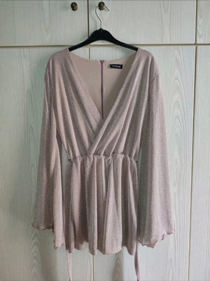 Bubblegun pink one-piece with shorts like new, size M