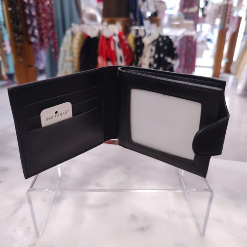 Men's BAG TO BAG leather wallet black new Masterpiece Organizer