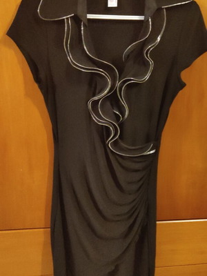 Black elastic dress like new, size M