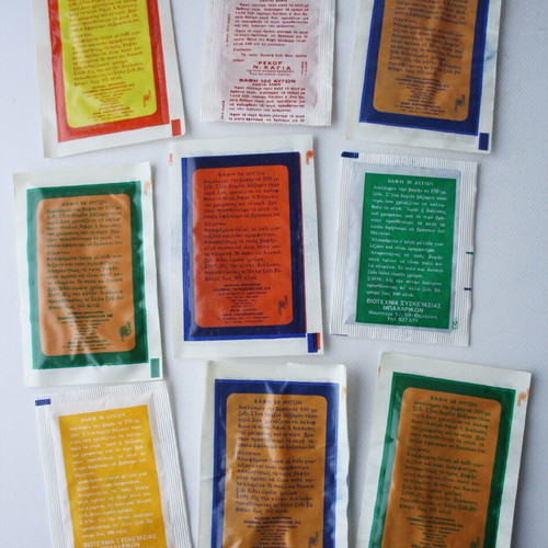 Easter egg dye packets 1960s-70s new, pack of 9