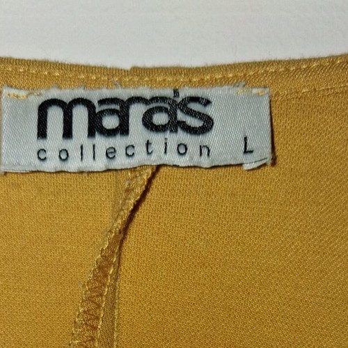 Wrap blouse Mara's Collection like new, mustard color, size L