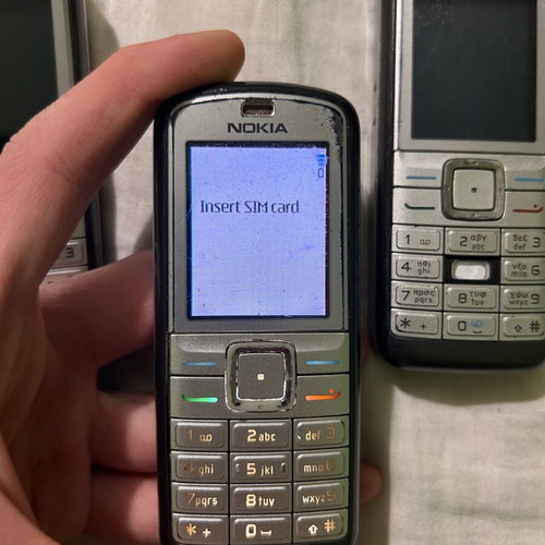 Nokia phones used, for parts without battery and charging port