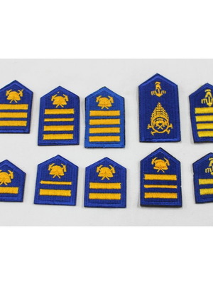 Greek fire brigade rank patches like new, pack of 10