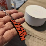 Black Sabbath 3D Printed Keyring New