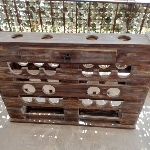 Wooden Wine Rack solid pine handmade, new, vintage style