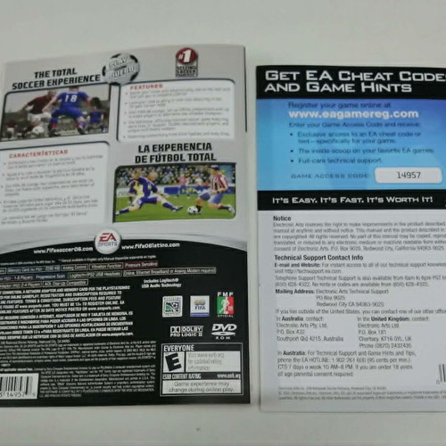 FIFA 06 Soccer Ps2 cover and booklet like new