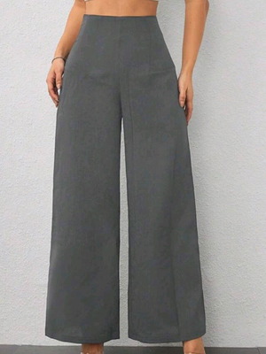 Shein high-waisted summer pants grey, like new, size L