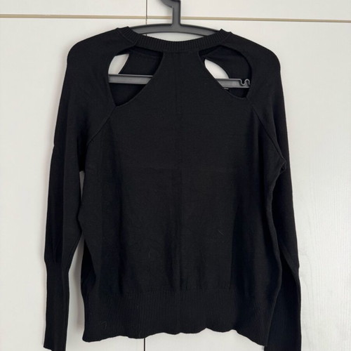 Lost Ink long-sleeve blouse new, black, size M