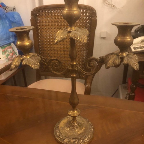Brass Candlesticks pair like new