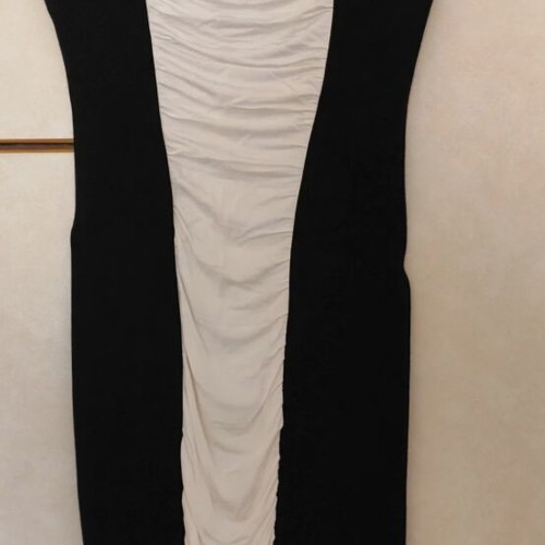 Gianni Rodini women's dress elastic fits M & L like new, black and white