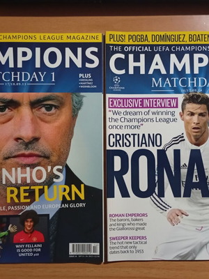 Περιοδικά Champions League Matchday 1, καινούργια, πακέτο 2 τεμαχίων