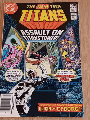 New Teen Titans (1980) #7 comic used, English