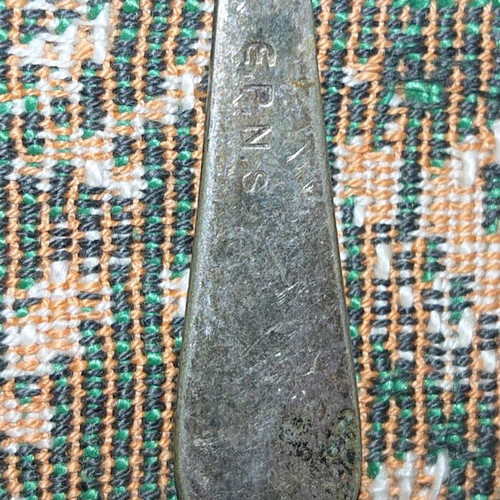 Old spoons used, small with markings