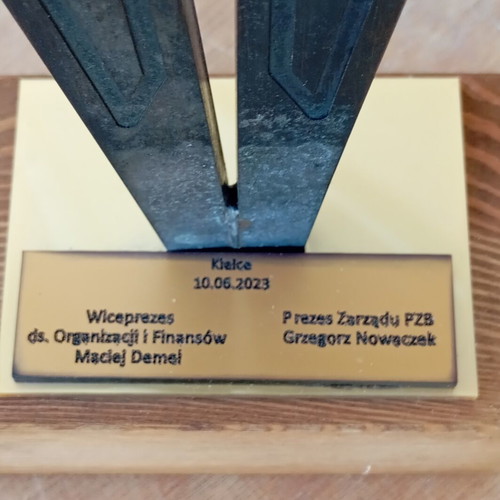 Rare collectible trophy for 100 years of Polish boxing, used