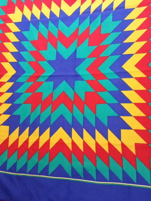 Scarf with geometric pattern new, 0.63x0.68