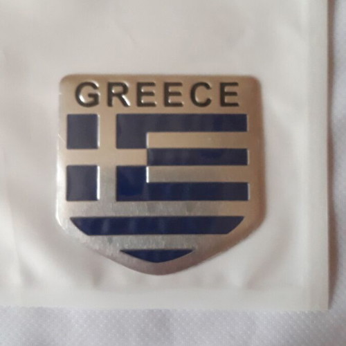 Aluminum Greece flag sticker new, waterproof and fade resistant