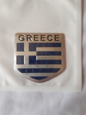 Aluminum Greece flag sticker new, waterproof and fade resistant