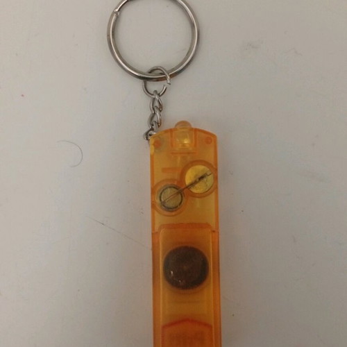 Pritt Stick Key Chain Whistle LED Flashlight Compass used