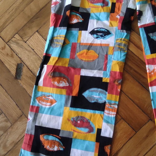 Apart lips pants used, colorful, size XS