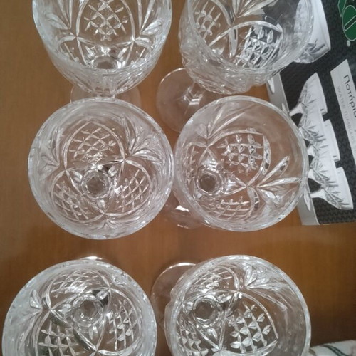 Set of water or wine glasses new, in box