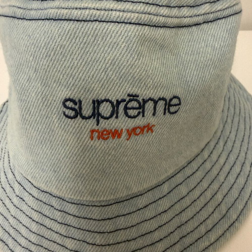 Supreme Denim Bucket Hat Light Blue M/L like new