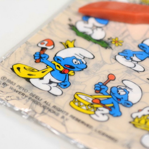 Smurfs Peyo 1983 Rub-Down Transfers Set like new with scraper