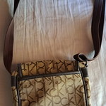 Calvin Klein shoulder bag unisex like new, brown-gold