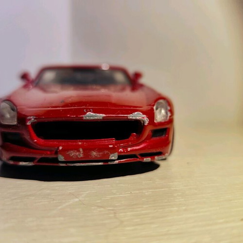 Mercedes Benz SLS AMG Burago 1/32 used, moderate condition