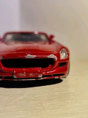 Mercedes Benz SLS AMG Burago 1/32 μεταχειρισμένο, μέτρια κατάσταση