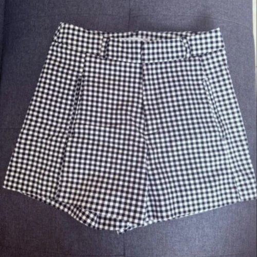 Stradivarius summer shorts gingham pattern size S like new