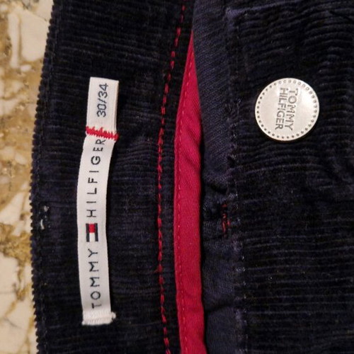 Blue corduroy pants Tommy Hilfiger like new, size L