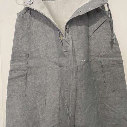 Trussardi baby linen dress with adjustable straps, pockets, like new 18-24 months