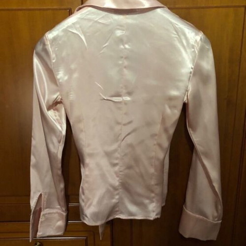Satin wrap shirt like new, size M