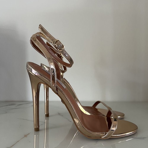 Tsoukalas Shoes high-heeled sandals like new, pink gold