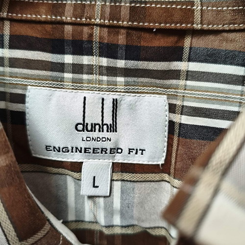 Dunhill long-sleeve shirt size L multicolor like new