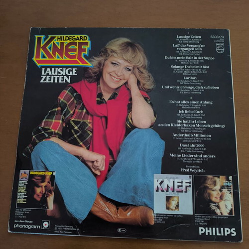 Hildegard Knef Lausige Zeiten vinyl record used, pop