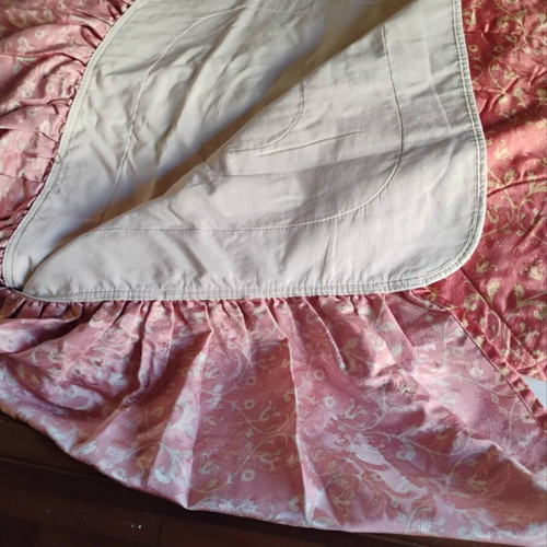 Quilt for double bed satin fabric, like new, 2.20x1.40m