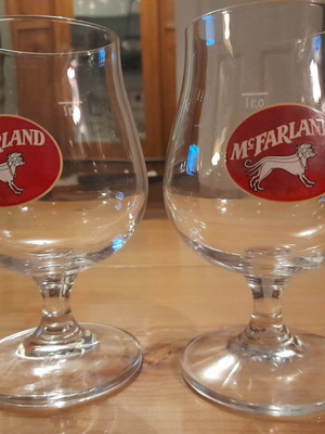 Συλλεκτικά ποτήρια μπύρας McFARLAND μεταχειρισμένα, πακέτο 2 τεμαχίων
