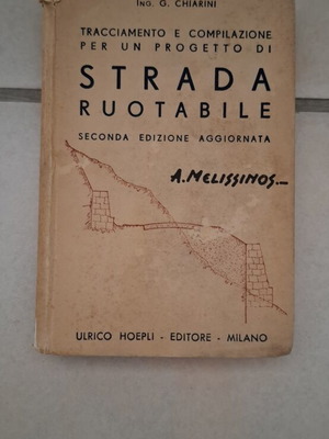Strada Ruotabile Historical Engineering Book used, 1934 edition