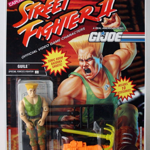 G.I. Joe Capcom Street Fighter II Guile figure vintage 1993 new sealed