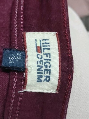 Γυναικείο παντελόνι Tommy Hilfiger μπορντό ελαστικό σαν καινούργιο