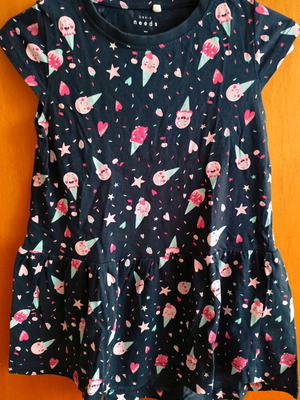 Name It dress with ice cream print like new, 98 cm